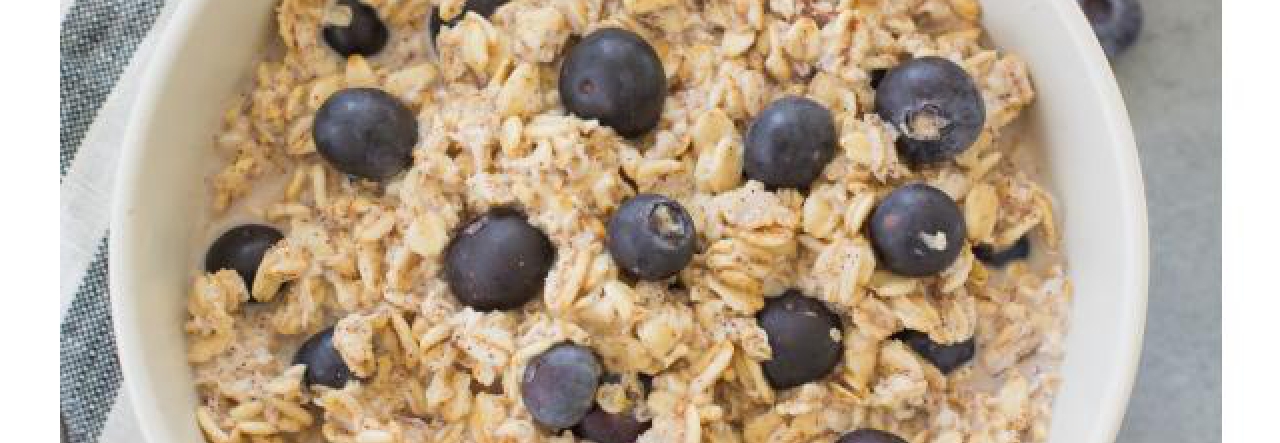 Blueberry Pie Overnight Oats From the Clean Eating Couple