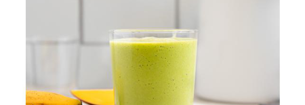 Mango Green Smoothie From Real + Vibrant