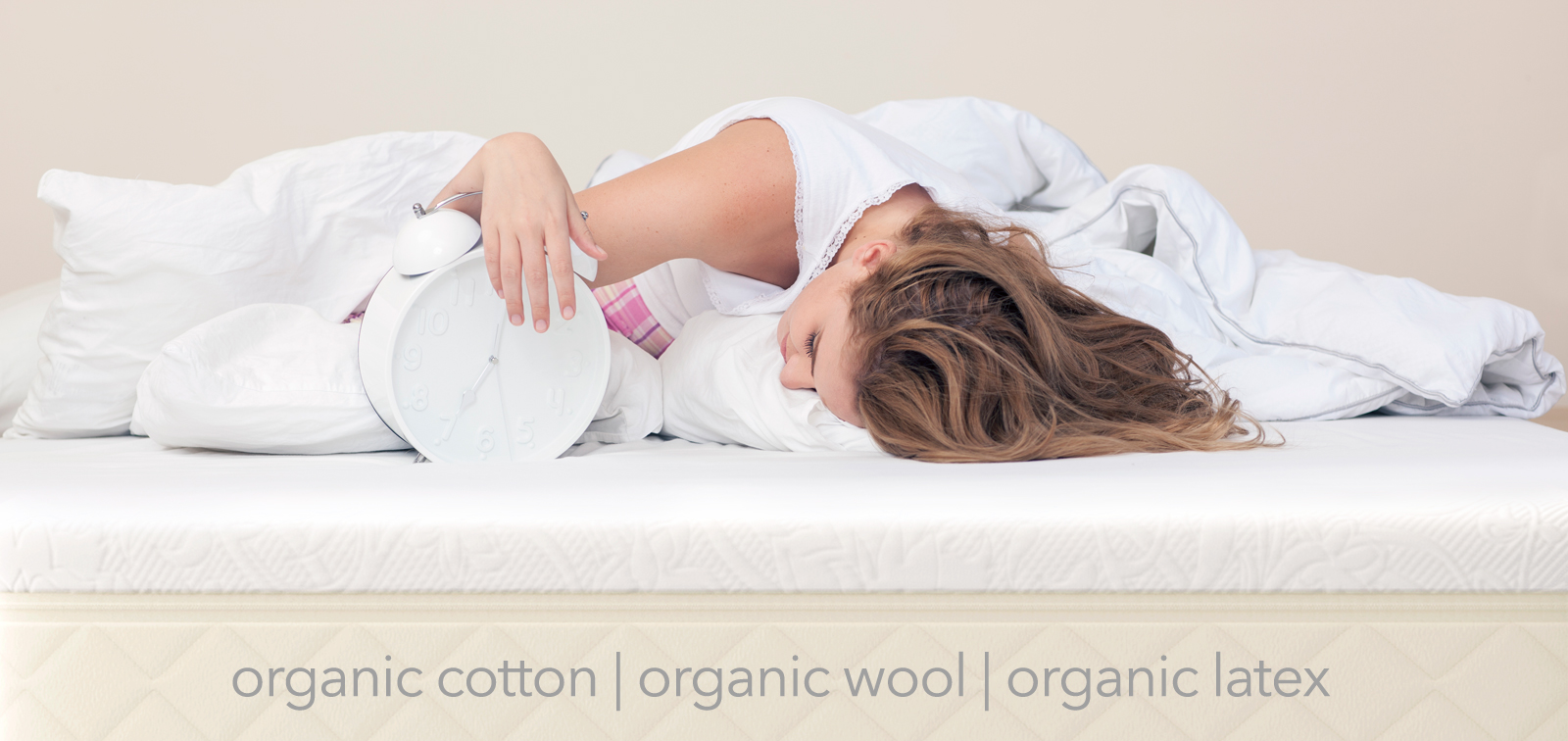 Woman Laying On Bed